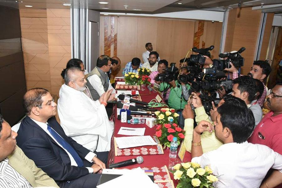 A press Conference was organised on 22 June at Bhopal by Maharishi Shiksha Sansthan.