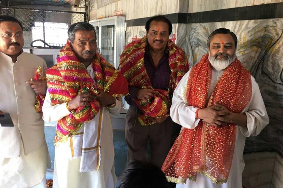 Brahmachari Girish Ji visited Maa Sharda Temple Maihar.