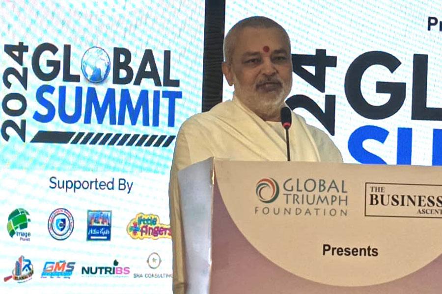 Brahmachari Girish Ji has attended and delivered inaugural address at Global Business and Education Summit 2024 at Bangalore Karnataka. It was organised by Global Triumph Foundation in collaboration with many corporate houses and educational institutions.