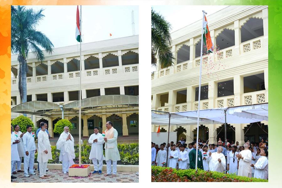 78th Independence Day of Bharat was celebrated in all Maharishi organisations and institutions all over India today.