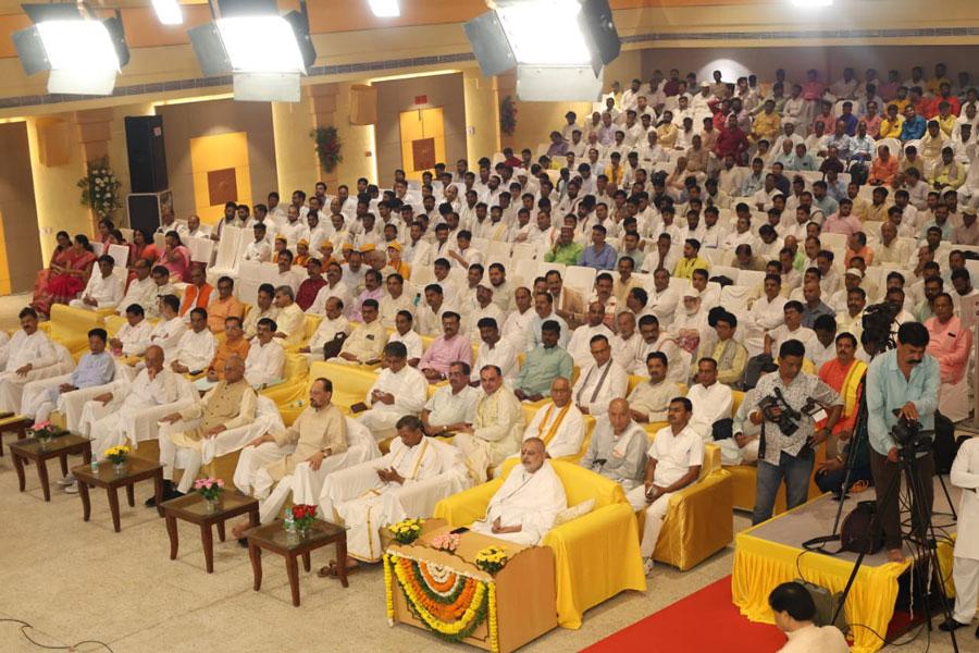 Three days Shri Guru Purnima Celebration started in all Maharishi Organisations of India . The celebration started at Maharishi Mangalam Bhawan.	