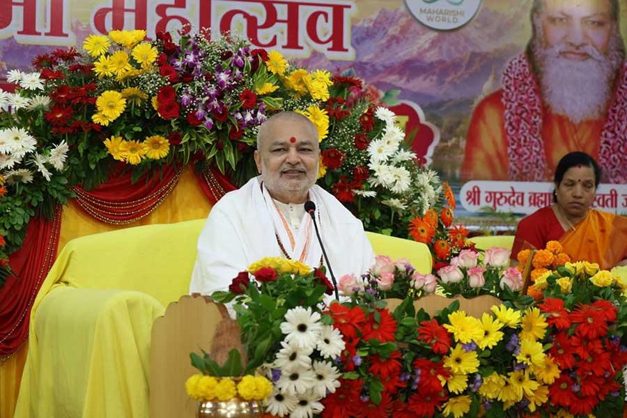 Shri Guru Purnima was celebrated at the national level with great devotion and grandeur over two days at the Maharishi Utsav Bhawan, Gurudev Brahmanand Saraswati Ashram, Bhopal.