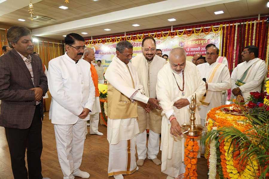 Deep Prajjwalan-Lighting the lamp by some of dignitaries.