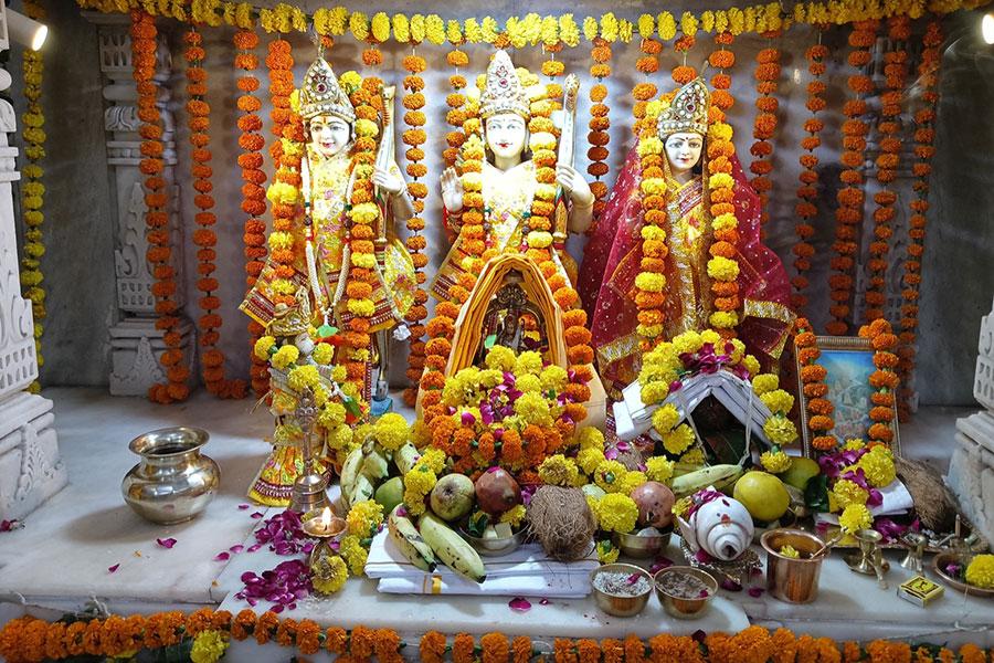 Shri Raam Ji pujan at Gurudev Brahmanand Saraswati Ashram, Bhopal.