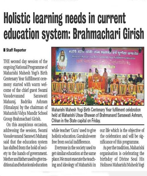 Holistic Learning needs in current education system 